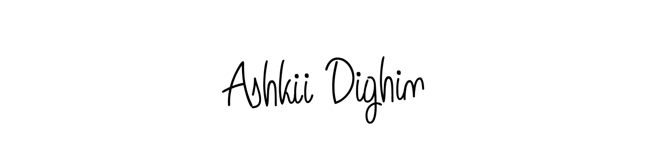 How to Draw Ashkii Dighin signature style? Angelique-Rose-font-FFP is a latest design signature styles for name Ashkii Dighin. Ashkii Dighin signature style 5 images and pictures png