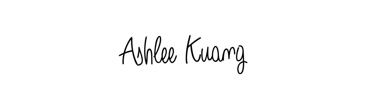 Use a signature maker to create a handwritten signature online. With this signature software, you can design (Angelique-Rose-font-FFP) your own signature for name Ashlee Kuang. Ashlee Kuang signature style 5 images and pictures png