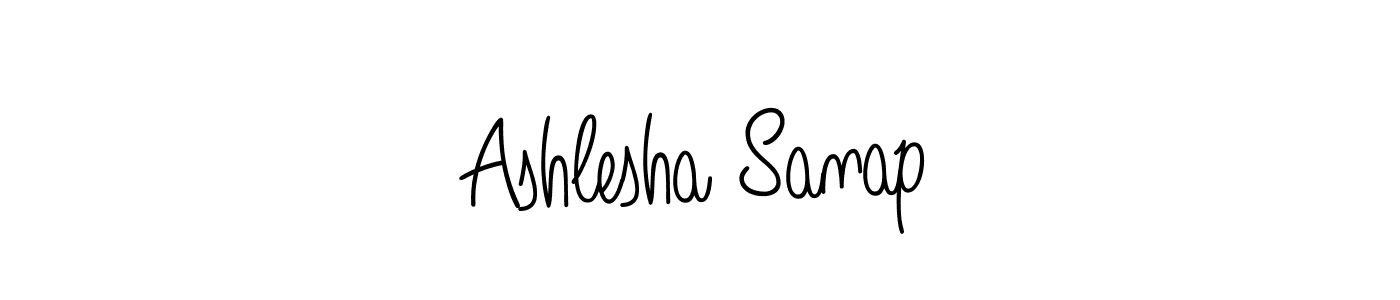 Make a short Ashlesha Sanap signature style. Manage your documents anywhere anytime using Angelique-Rose-font-FFP. Create and add eSignatures, submit forms, share and send files easily. Ashlesha Sanap signature style 5 images and pictures png