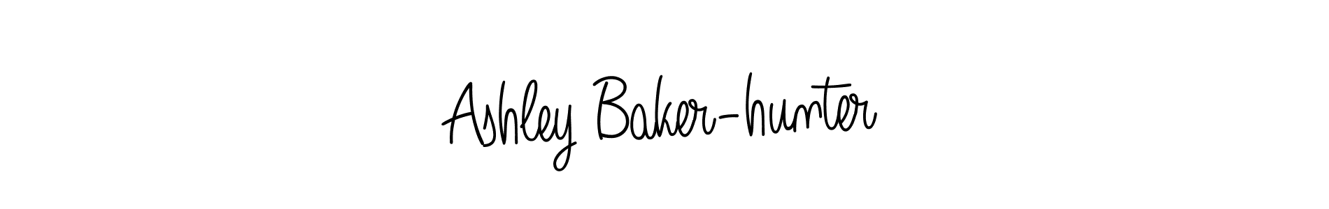 if you are searching for the best signature style for your name Ashley Baker-hunter. so please give up your signature search. here we have designed multiple signature styles  using Angelique-Rose-font-FFP. Ashley Baker-hunter signature style 5 images and pictures png