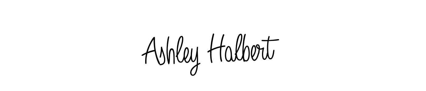 You should practise on your own different ways (Angelique-Rose-font-FFP) to write your name (Ashley Halbert) in signature. don't let someone else do it for you. Ashley Halbert signature style 5 images and pictures png
