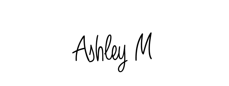 Also we have Ashley M name is the best signature style. Create professional handwritten signature collection using Angelique-Rose-font-FFP autograph style. Ashley M signature style 5 images and pictures png