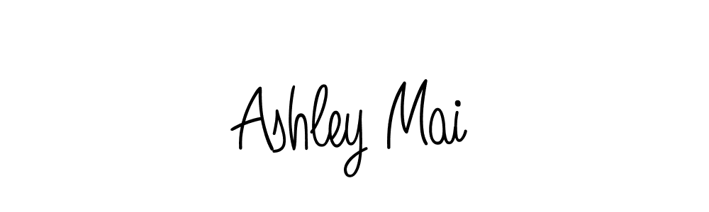 Design your own signature with our free online signature maker. With this signature software, you can create a handwritten (Angelique-Rose-font-FFP) signature for name Ashley Mai. Ashley Mai signature style 5 images and pictures png