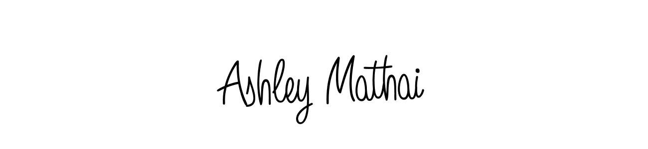 Also we have Ashley Mathai name is the best signature style. Create professional handwritten signature collection using Angelique-Rose-font-FFP autograph style. Ashley Mathai signature style 5 images and pictures png