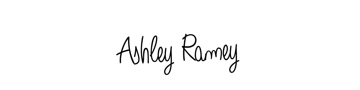 Make a beautiful signature design for name Ashley Ramey. With this signature (Angelique-Rose-font-FFP) style, you can create a handwritten signature for free. Ashley Ramey signature style 5 images and pictures png