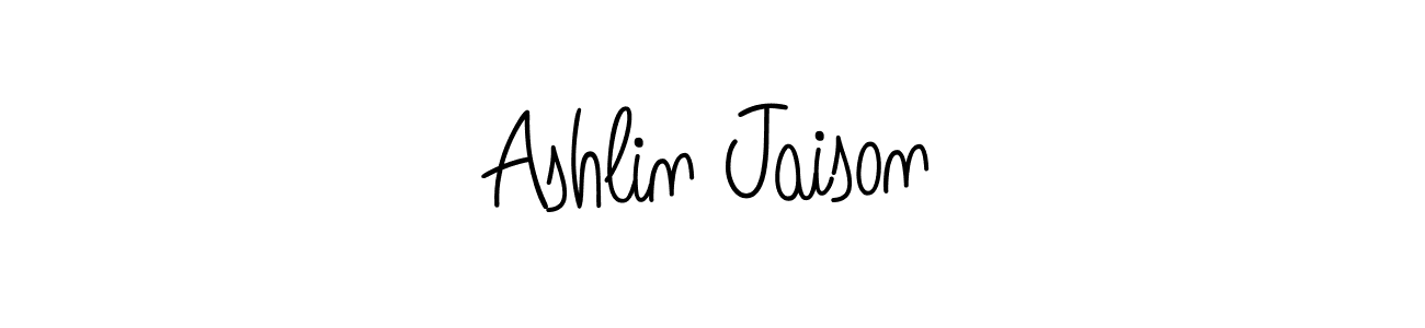 How to make Ashlin Jaison name signature. Use Angelique-Rose-font-FFP style for creating short signs online. This is the latest handwritten sign. Ashlin Jaison signature style 5 images and pictures png