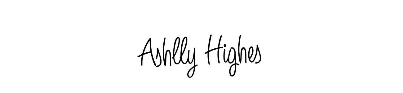 Best and Professional Signature Style for Ashlly Highes. Angelique-Rose-font-FFP Best Signature Style Collection. Ashlly Highes signature style 5 images and pictures png