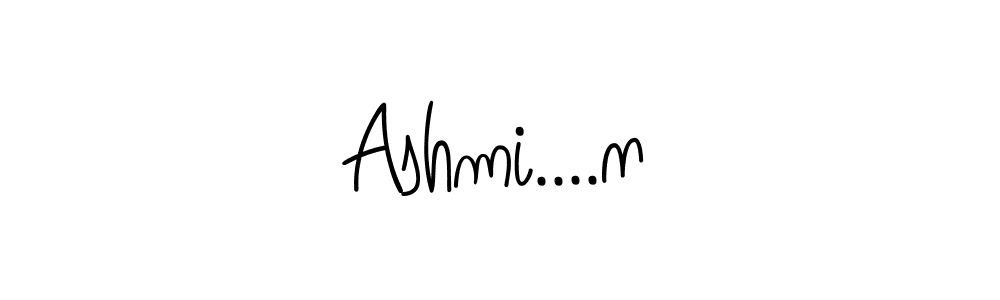 How to make Ashmi....n name signature. Use Angelique-Rose-font-FFP style for creating short signs online. This is the latest handwritten sign. Ashmi....n signature style 5 images and pictures png