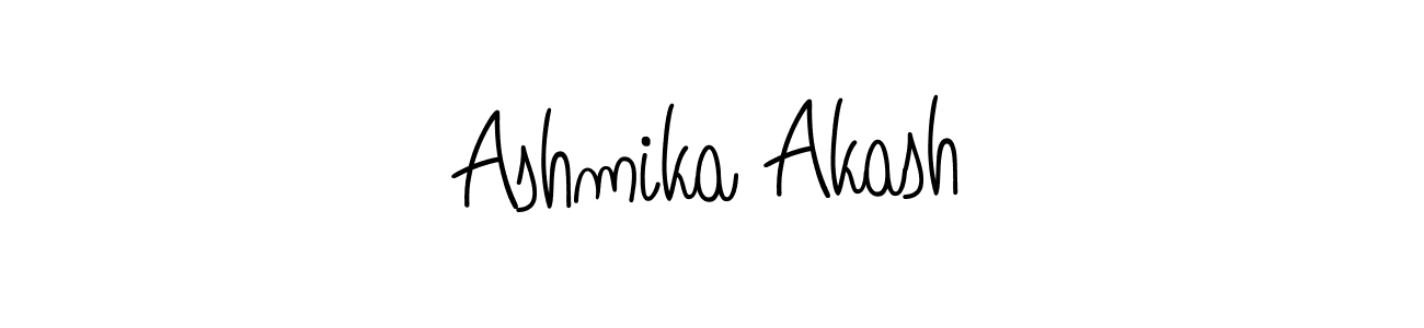 Design your own signature with our free online signature maker. With this signature software, you can create a handwritten (Angelique-Rose-font-FFP) signature for name Ashmika Akash. Ashmika Akash signature style 5 images and pictures png