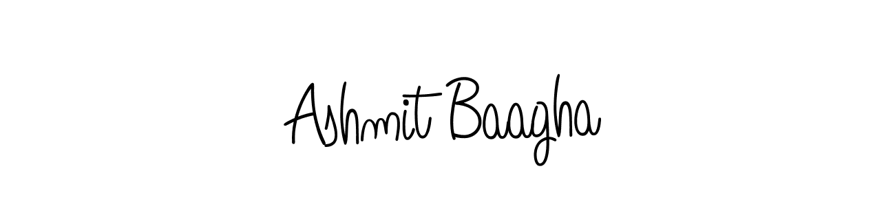 Use a signature maker to create a handwritten signature online. With this signature software, you can design (Angelique-Rose-font-FFP) your own signature for name Ashmit Baagha. Ashmit Baagha signature style 5 images and pictures png