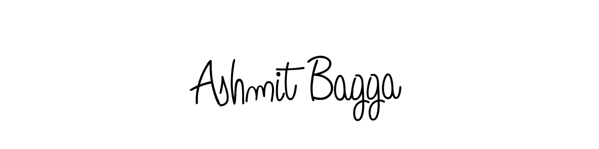 How to make Ashmit Bagga name signature. Use Angelique-Rose-font-FFP style for creating short signs online. This is the latest handwritten sign. Ashmit Bagga signature style 5 images and pictures png