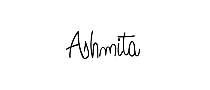 You should practise on your own different ways (Angelique-Rose-font-FFP) to write your name (Ashmita) in signature. don't let someone else do it for you. Ashmita signature style 5 images and pictures png