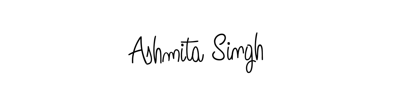 How to make Ashmita Singh name signature. Use Angelique-Rose-font-FFP style for creating short signs online. This is the latest handwritten sign. Ashmita Singh signature style 5 images and pictures png