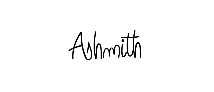 You should practise on your own different ways (Angelique-Rose-font-FFP) to write your name (Ashmith) in signature. don't let someone else do it for you. Ashmith signature style 5 images and pictures png