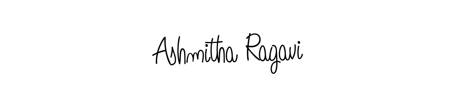 Create a beautiful signature design for name Ashmitha Ragavi. With this signature (Angelique-Rose-font-FFP) fonts, you can make a handwritten signature for free. Ashmitha Ragavi signature style 5 images and pictures png