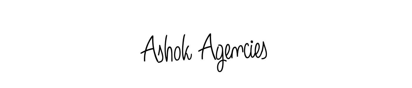 You should practise on your own different ways (Angelique-Rose-font-FFP) to write your name (Ashok Agencies) in signature. don't let someone else do it for you. Ashok Agencies signature style 5 images and pictures png