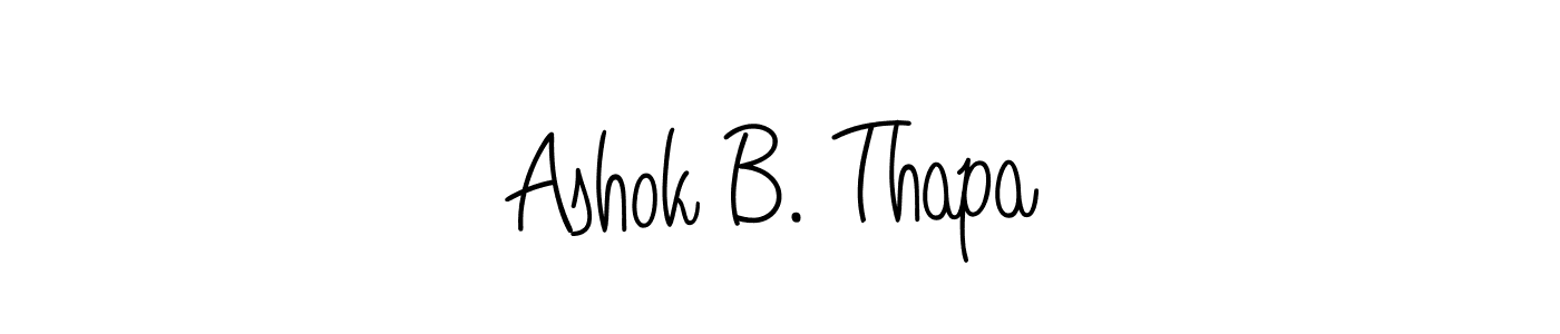 This is the best signature style for the Ashok B. Thapa name. Also you like these signature font (Angelique-Rose-font-FFP). Mix name signature. Ashok B. Thapa signature style 5 images and pictures png
