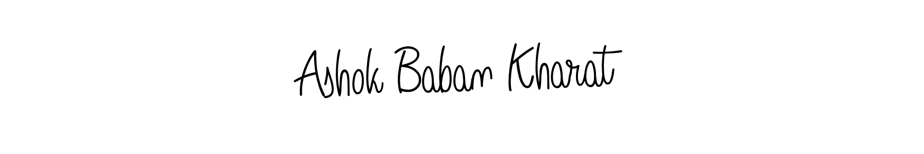 The best way (Angelique-Rose-font-FFP) to make a short signature is to pick only two or three words in your name. The name Ashok Baban Kharat include a total of six letters. For converting this name. Ashok Baban Kharat signature style 5 images and pictures png
