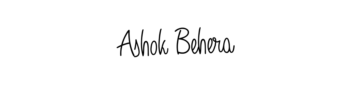 You can use this online signature creator to create a handwritten signature for the name Ashok Behera. This is the best online autograph maker. Ashok Behera signature style 5 images and pictures png