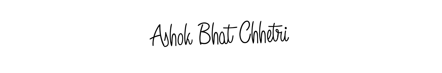 Use a signature maker to create a handwritten signature online. With this signature software, you can design (Angelique-Rose-font-FFP) your own signature for name Ashok Bhat Chhetri. Ashok Bhat Chhetri signature style 5 images and pictures png