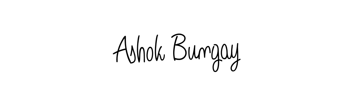 Also we have Ashok Bungay name is the best signature style. Create professional handwritten signature collection using Angelique-Rose-font-FFP autograph style. Ashok Bungay signature style 5 images and pictures png