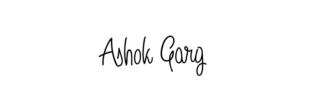 Ashok Garg stylish signature style. Best Handwritten Sign (Angelique-Rose-font-FFP) for my name. Handwritten Signature Collection Ideas for my name Ashok Garg. Ashok Garg signature style 5 images and pictures png