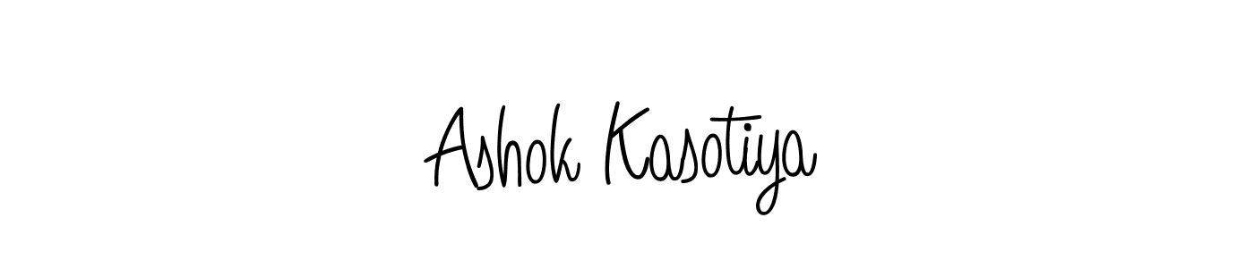 Best and Professional Signature Style for Ashok Kasotiya. Angelique-Rose-font-FFP Best Signature Style Collection. Ashok Kasotiya signature style 5 images and pictures png