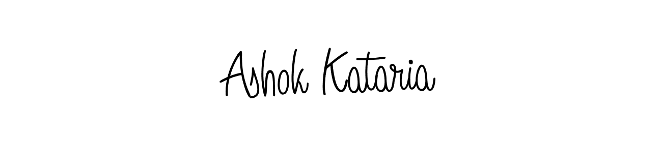 The best way (Angelique-Rose-font-FFP) to make a short signature is to pick only two or three words in your name. The name Ashok Kataria include a total of six letters. For converting this name. Ashok Kataria signature style 5 images and pictures png