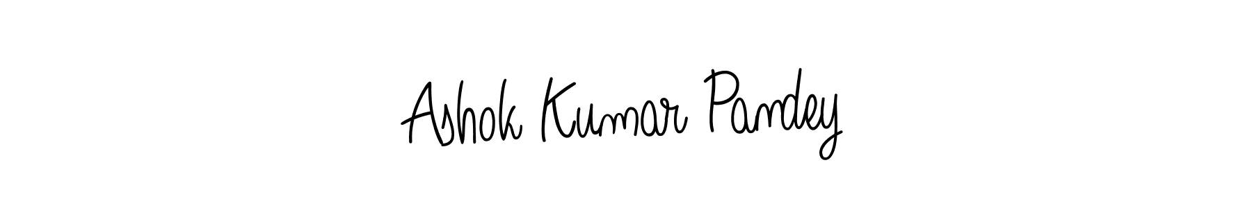 How to make Ashok Kumar Pandey name signature. Use Angelique-Rose-font-FFP style for creating short signs online. This is the latest handwritten sign. Ashok Kumar Pandey signature style 5 images and pictures png
