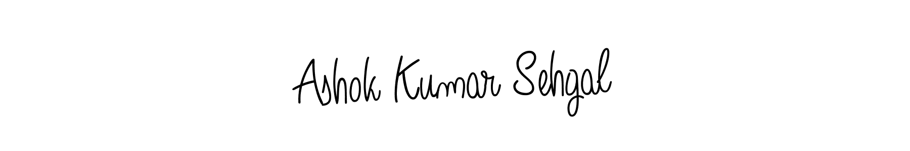 How to make Ashok Kumar Sehgal name signature. Use Angelique-Rose-font-FFP style for creating short signs online. This is the latest handwritten sign. Ashok Kumar Sehgal signature style 5 images and pictures png