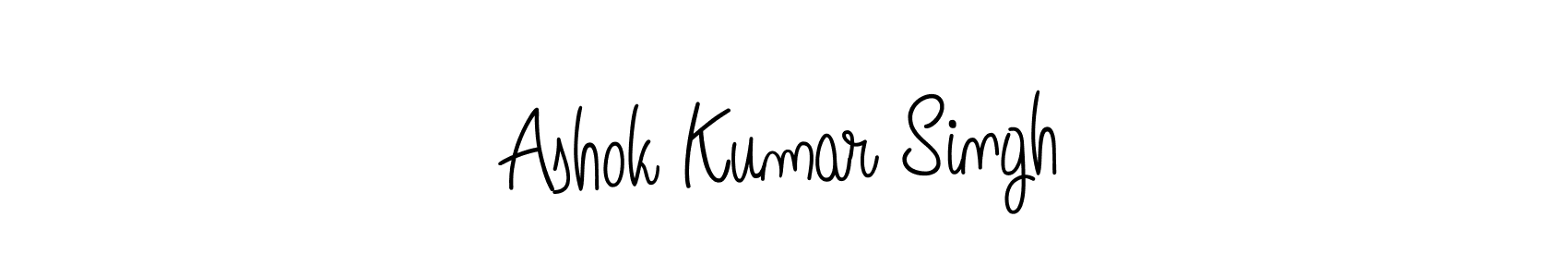 Design your own signature with our free online signature maker. With this signature software, you can create a handwritten (Angelique-Rose-font-FFP) signature for name Ashok Kumar Singh. Ashok Kumar Singh signature style 5 images and pictures png