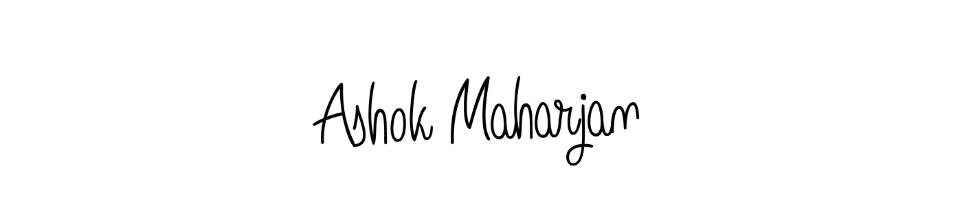 How to Draw Ashok Maharjan signature style? Angelique-Rose-font-FFP is a latest design signature styles for name Ashok Maharjan. Ashok Maharjan signature style 5 images and pictures png