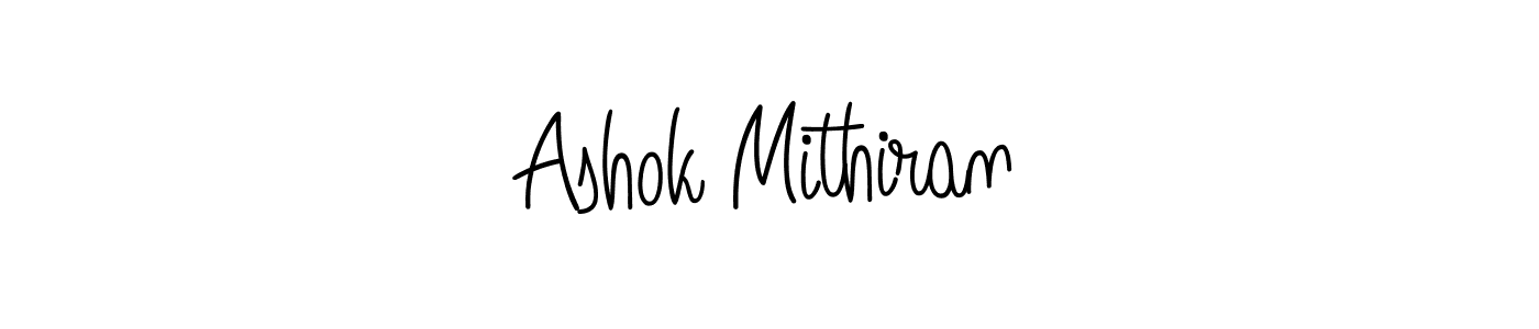 Also we have Ashok Mithiran name is the best signature style. Create professional handwritten signature collection using Angelique-Rose-font-FFP autograph style. Ashok Mithiran signature style 5 images and pictures png