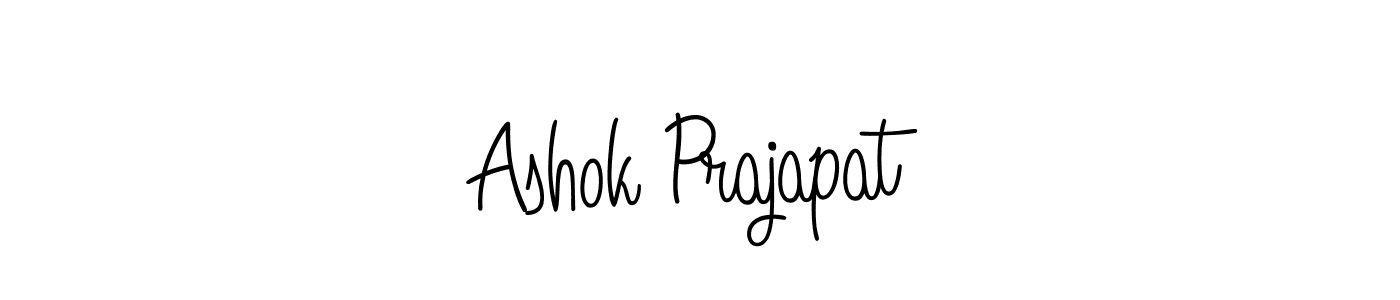 How to make Ashok Prajapat name signature. Use Angelique-Rose-font-FFP style for creating short signs online. This is the latest handwritten sign. Ashok Prajapat signature style 5 images and pictures png