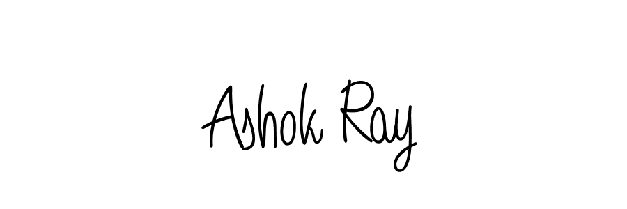 Make a beautiful signature design for name Ashok Ray. With this signature (Angelique-Rose-font-FFP) style, you can create a handwritten signature for free. Ashok Ray signature style 5 images and pictures png