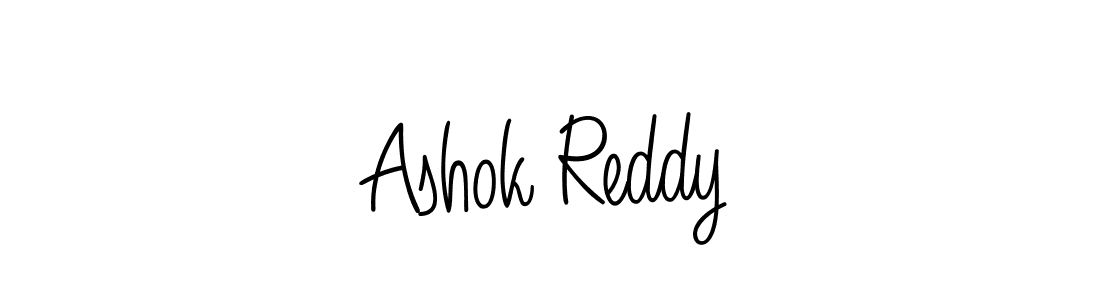 Use a signature maker to create a handwritten signature online. With this signature software, you can design (Angelique-Rose-font-FFP) your own signature for name Ashok Reddy. Ashok Reddy signature style 5 images and pictures png