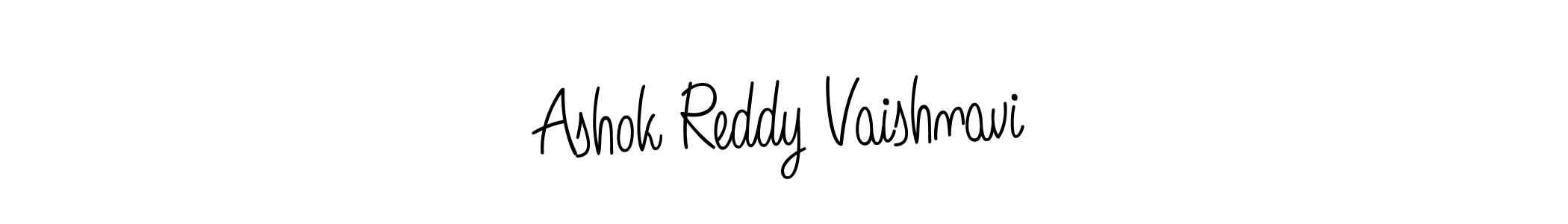 Create a beautiful signature design for name Ashok Reddy Vaishnavi. With this signature (Angelique-Rose-font-FFP) fonts, you can make a handwritten signature for free. Ashok Reddy Vaishnavi signature style 5 images and pictures png