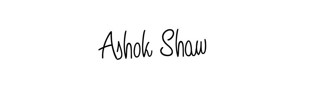 Ashok Shaw stylish signature style. Best Handwritten Sign (Angelique-Rose-font-FFP) for my name. Handwritten Signature Collection Ideas for my name Ashok Shaw. Ashok Shaw signature style 5 images and pictures png