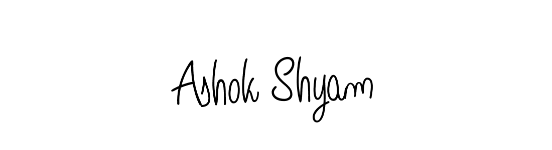 This is the best signature style for the Ashok Shyam name. Also you like these signature font (Angelique-Rose-font-FFP). Mix name signature. Ashok Shyam signature style 5 images and pictures png