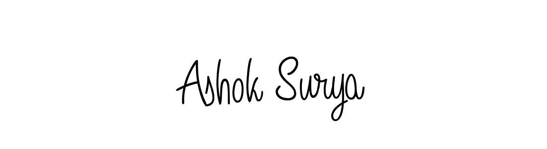 Check out images of Autograph of Ashok Surya name. Actor Ashok Surya Signature Style. Angelique-Rose-font-FFP is a professional sign style online. Ashok Surya signature style 5 images and pictures png