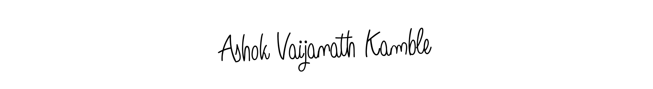 Also we have Ashok Vaijanath Kamble name is the best signature style. Create professional handwritten signature collection using Angelique-Rose-font-FFP autograph style. Ashok Vaijanath Kamble signature style 5 images and pictures png
