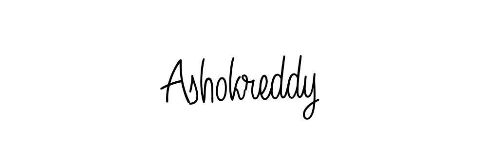 Use a signature maker to create a handwritten signature online. With this signature software, you can design (Angelique-Rose-font-FFP) your own signature for name Ashokreddy. Ashokreddy signature style 5 images and pictures png