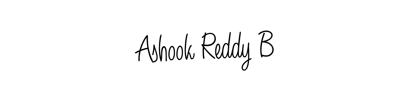 Make a beautiful signature design for name Ashook Reddy B. With this signature (Angelique-Rose-font-FFP) style, you can create a handwritten signature for free. Ashook Reddy B signature style 5 images and pictures png