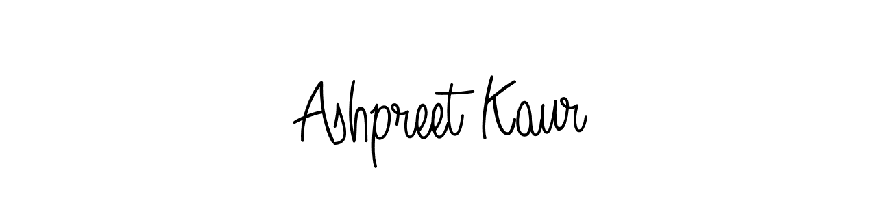 Design your own signature with our free online signature maker. With this signature software, you can create a handwritten (Angelique-Rose-font-FFP) signature for name Ashpreet Kaur. Ashpreet Kaur signature style 5 images and pictures png