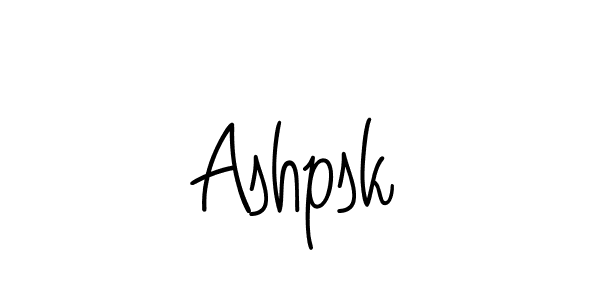 The best way (Angelique-Rose-font-FFP) to make a short signature is to pick only two or three words in your name. The name Ashpsk include a total of six letters. For converting this name. Ashpsk signature style 5 images and pictures png