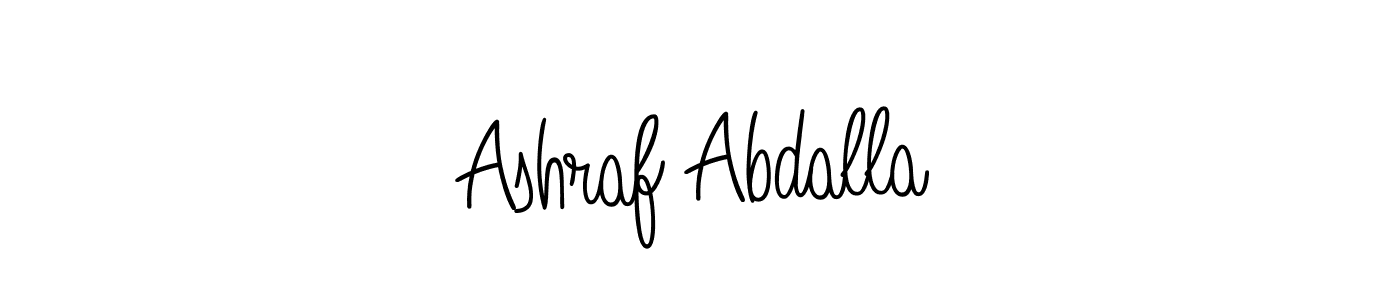 Also we have Ashraf Abdalla name is the best signature style. Create professional handwritten signature collection using Angelique-Rose-font-FFP autograph style. Ashraf Abdalla signature style 5 images and pictures png