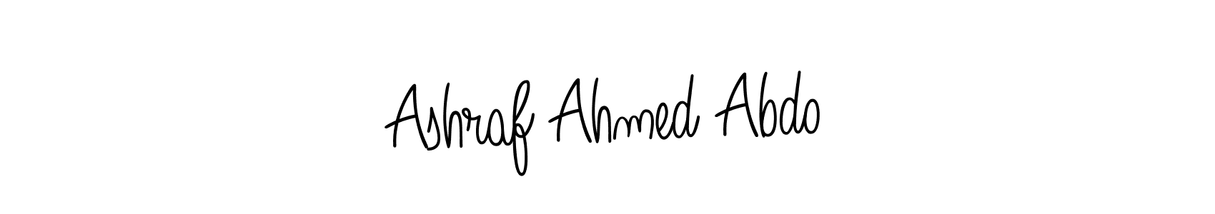 Make a beautiful signature design for name Ashraf Ahmed Abdo. Use this online signature maker to create a handwritten signature for free. Ashraf Ahmed Abdo signature style 5 images and pictures png