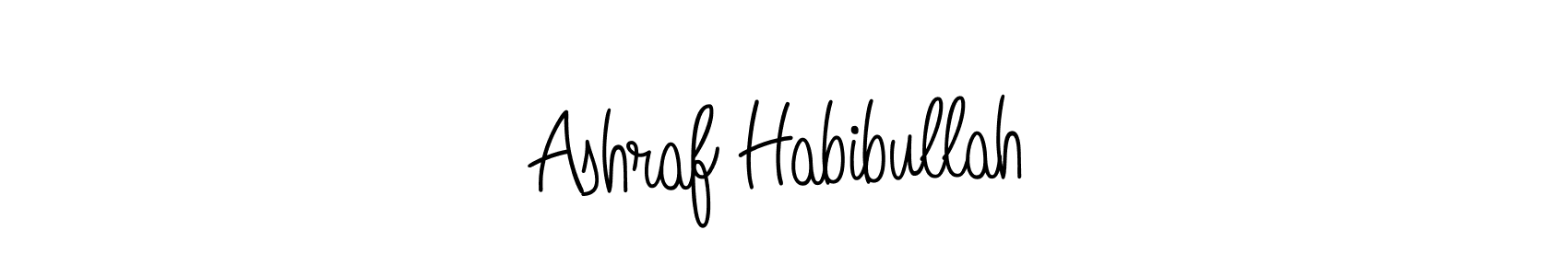 How to Draw Ashraf Habibullah signature style? Angelique-Rose-font-FFP is a latest design signature styles for name Ashraf Habibullah. Ashraf Habibullah signature style 5 images and pictures png