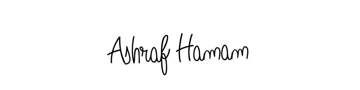 Use a signature maker to create a handwritten signature online. With this signature software, you can design (Angelique-Rose-font-FFP) your own signature for name Ashraf Hamam. Ashraf Hamam signature style 5 images and pictures png