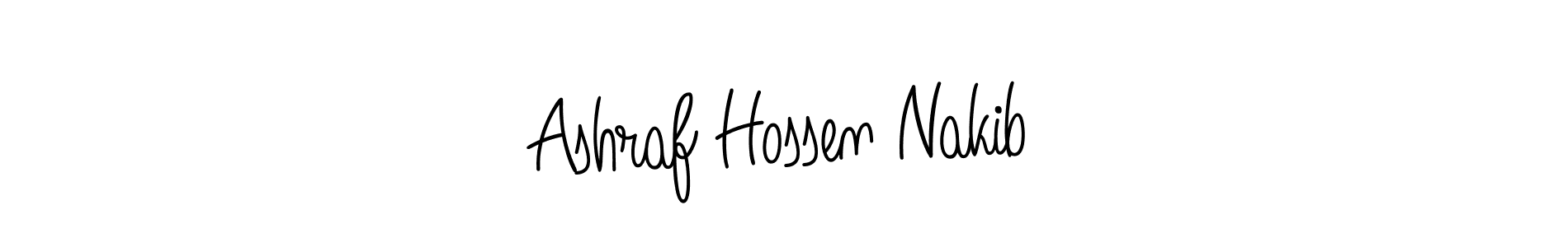 Make a beautiful signature design for name Ashraf Hossen Nakib. With this signature (Angelique-Rose-font-FFP) style, you can create a handwritten signature for free. Ashraf Hossen Nakib signature style 5 images and pictures png